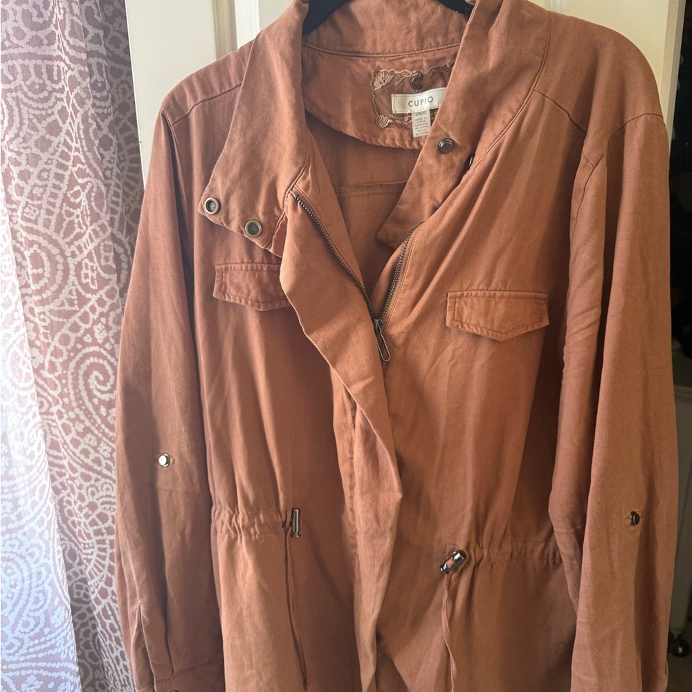 Cupio Women's Brown Utility Jacket